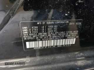 2020 Subaru Impreza z VIN 4S3GKAB67L3607211, wystawiony jako Copart lot #46875435 z przebiegiem 51 305 mil mil oraz Szkoda całkowita • Salvage title. Historia ofert i sprzedaży dostępna na DreamBid. Obrazek 12.