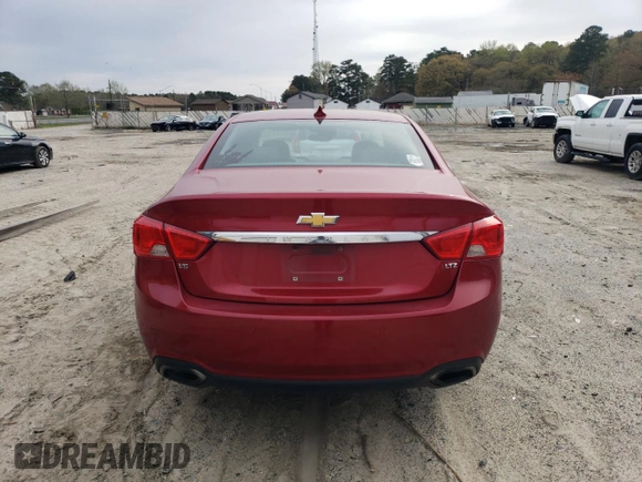 2015 Chevrolet Impala LTZ with VIN 2G1165S37F9101454, listed as a Copart auction lot 51895435 with 184,732 mi miles and Salvage Title. Bid and sale history available at DreamBid. Image 6.