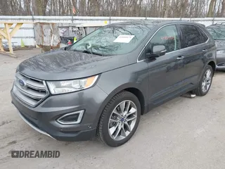 2015 Ford Edge Titanium with VIN 2FMPK4K81FBB77114, listed as a IAAI auction lot 41889975 with 106,282 mi miles. Bid and sale history available at carsss.com. Image 17.