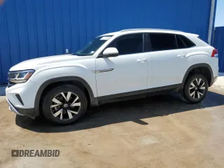 2022 Volkswagen Atlas SE with VIN 1V2LC2CA2NC201763, listed as a Copart auction lot 56089574 with 43,879 mi miles and Salvage title. Bid and sale history available at DreamBid. Image 1.