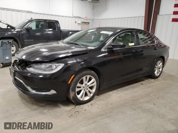 2015 Chrysler 200 Limited with VIN 1C3CCCAB4FN742651, listed as a Copart auction lot 51747085 with 165,912 mi miles and Salvage Title. Bid and sale history available at carsss.com. Image 1.