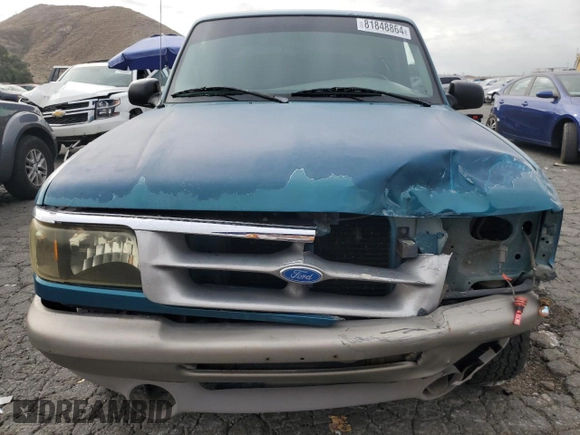 1997 Ford Ranger XLT with VIN 1FTCR15X0VPB28557, listed as a Copart auction lot 81848864 with 137,598 mi miles and Salvage Title. Bid and sale history available at DreamBid. Image 5.