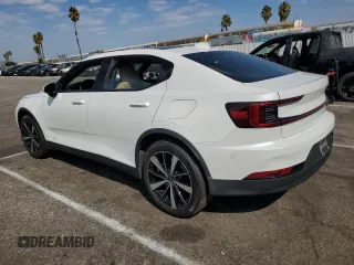 2021 Polestar 2 Launch Edition with VIN LPSED3KA9ML027163, listed as a Copart auction lot 70563394 with 0 mi miles and Salvage Title. Bid and sale history available at carsss.com. Image 2.
