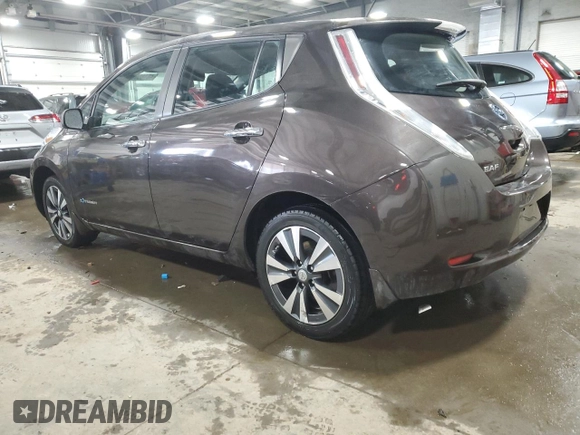 2016 Nissan LEAF SL with VIN 1N4BZ0CP3GC302114, listed as a Copart auction lot 48180035 with 55,999 mi miles and Salvage Title. Bid and sale history available at carsss.com. Image 2.