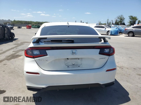 2025 Honda Civic Sport z VIN 19XFL2H87SE008193, wystawiony jako Copart lot #55218265 z przebiegiem 5 796 mil mil oraz Nie do naprawy • Non repairable. Historia ofert i sprzedaży dostępna na DreamBid. Obrazek 6.