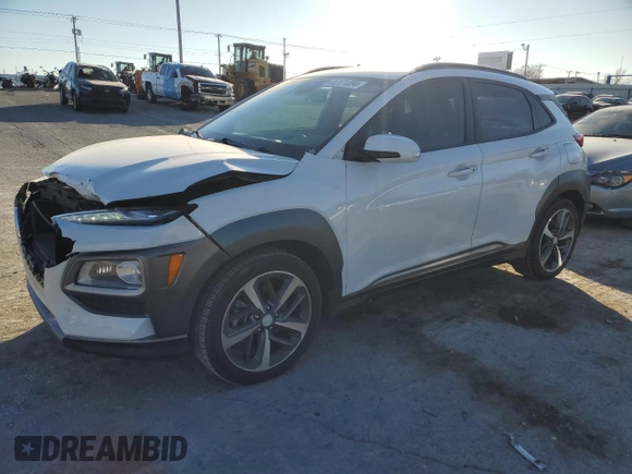 2021 Hyundai Kona Limited with VIN KM8K33A51MU600192, listed as a Copart auction lot 86171894 with 47,116 mi miles and Salvage Title. Bid and sale history available at carsss.com. Image 1.