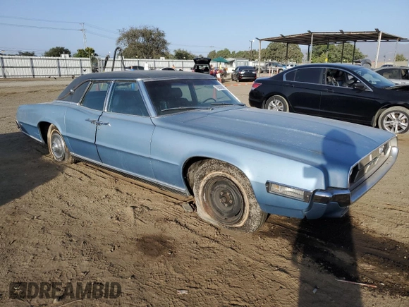 1969 Ford Thunderbird with VIN 9Y87N109391, listed as a Copart auction lot 76950694 with 4,603 mi miles and Clean Title. Bid and sale history available at DreamBid. Image 4.