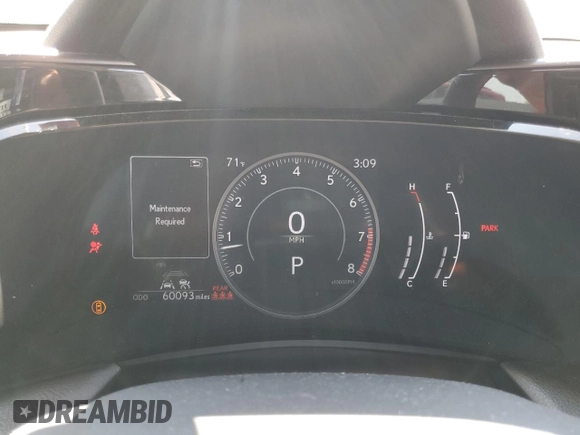 2023 Lexus NX 250 with VIN JTJADCAZ8P5013371, listed as a Copart auction lot 60259445 with 60,093 mi miles and Salvage title. Bid and sale history available at DreamBid. Image 9.