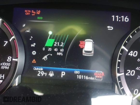 2024 Toyota Highlander LE with VIN 5TDKDRBH3RS532227, listed as a IAAI auction lot 41344982 with 10,116 mi miles and . Bid and sale history available at DreamBid. Image 15.