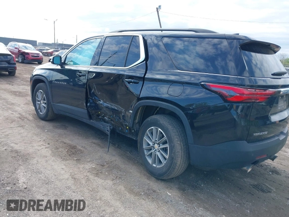 2023 Chevrolet Traverse LT Cloth with VIN 1GNERGKW9PJ121255, listed as a IAAI auction lot 42195974 with 20,847 mi miles and . Bid and sale history available at DreamBid. Image 3.