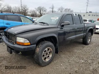 2004 Dodge Dakota Sport with VIN 1D7HG38N34S608305, listed as a Copart auction lot 42797005 with 195,473 mi miles and Clean Title. Bid and sale history available at carsss.com. Image 1.