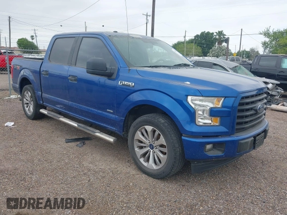 2017 Ford F-150 XL with VIN 1FTEW1CP3HKD58597, listed as a IAAI auction lot 41928993 with 143,802 mi miles and . Bid and sale history available at DreamBid. Image 1.