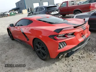 2021 Chevrolet Corvette 3LT with VIN 1G1YC2D42M5105403, listed as a Copart auction lot 43634015 with 25,635 mi miles and Salvage Title. Bid and sale history available at carsss.com. Image 2.
