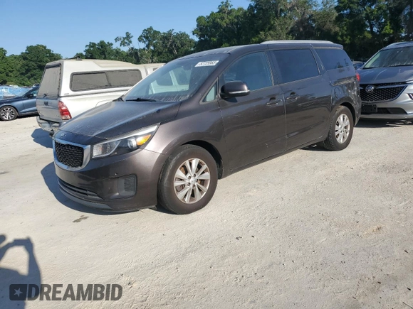 2017 Kia Sedona LX with VIN KNDMB5C15H6242708, listed as a Copart auction lot 52725965 with 165,992 mi miles and Clean Title. Bid and sale history available at DreamBid. Image 1.