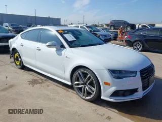 2016 Audi A7 3.0 Prestige with VIN WAU2GAFC4GN090470, listed as a IAAI auction lot 41193716 with 72,188 mi miles. Bid and sale history available at carsss.com. Image 1.