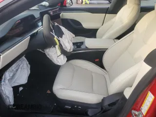 2022 Tesla Model S Plaid with VIN 5YJSA1E61NF488716, listed as a Copart auction lot 45325785 with Not provided miles and Salvage title. Bid and sale history available at DreamBid. Image 7.