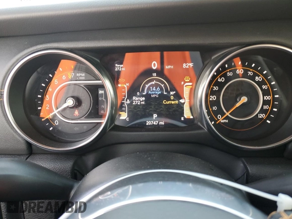 2023 Jeep Gladiator High Altitude with VIN 1C6HJTFG2PL545932, listed as a Copart auction lot 70679294 with 20,747 mi miles and Salvage title. Bid and sale history available at DreamBid. Image 9.