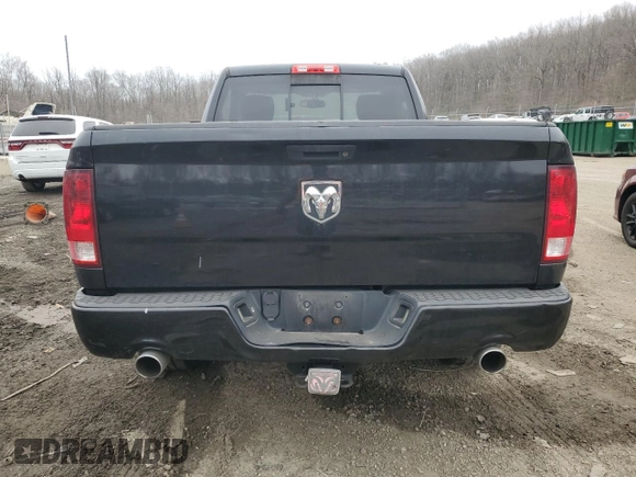 2012 Ram 1500 Express with VIN 3C6JD7AT2CG280229, listed as a Copart auction lot 48588635 with 91,019 mi miles and Salvage Title. Bid and sale history available at carsss.com. Image 6.
