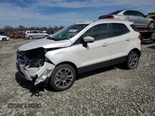 2019 Ford EcoSport Titanium with VIN MAJ6S3KL3KC301205, listed as a Copart auction lot 50154975 with 48,801 mi miles and Salvage Title. Bid and sale history available at DreamBid. Image 1.