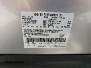 2016 Ford Explorer with VIN 1FM5K8B8XGGC93209, listed as a Copart auction lot 51623265 with 76,017 mi miles and Salvage Title. Bid and sale history available at DreamBid. Image 12.