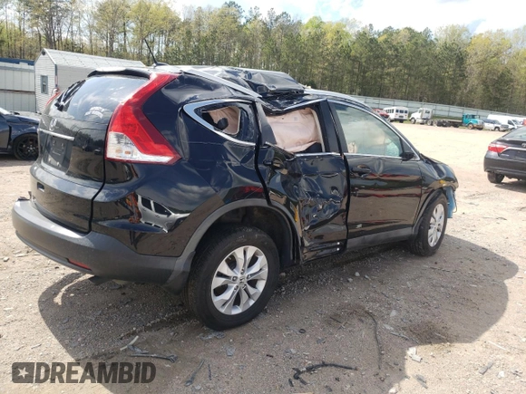 2013 Honda CR-V EX-L with VIN 2HKRM3H70DH515734, listed as a Copart auction lot 53114575 with Not Provided miles and Salvage Title. Bid and sale history available at DreamBid. Image 3.