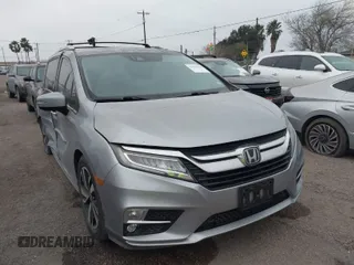 2019 Honda Odyssey Elite with VIN 5FNRL6H94KB109442, listed as a IAAI auction lot 41613350 with 75,986 mi miles and . Bid and sale history available at DreamBid. Image 1.