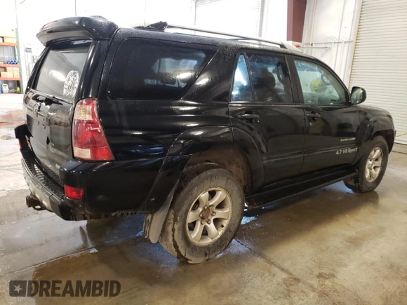 2005 Toyota 4Runner SR5 with VIN JTEBT14R750046832, listed as a Copart auction lot 54972485 with 400,650 mi miles and Clean Title. Bid and sale history available at DreamBid. Image 3.