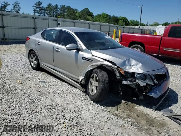 2014 Kia Optima LX with VIN KNAGM4A70E5454889, listed as a Copart auction lot 53549595 with 128,780 mi miles and Salvage title. Bid and sale history available at DreamBid. Image 13.