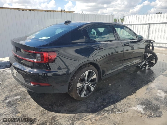 2023 Polestar 2 with VIN YSMED3KA7PL123051, listed as a Copart auction lot 72690444 with 43,809 mi miles and Non Repairable. Bid and sale history available at carsss.com. Image 3.