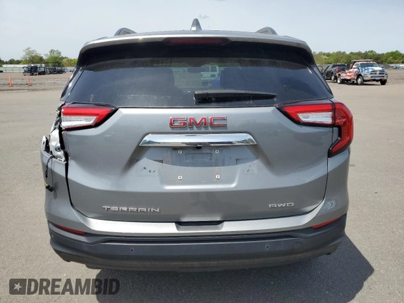 2023 GMC Terrain SLE z VIN 3GKALTEG3PL123568, wystawiony jako Copart lot #57626465 z przebiegiem 23 302 mil mil oraz Szkoda całkowita • Salvage title. Historia ofert i sprzedaży dostępna na DreamBid. Obrazek 6.