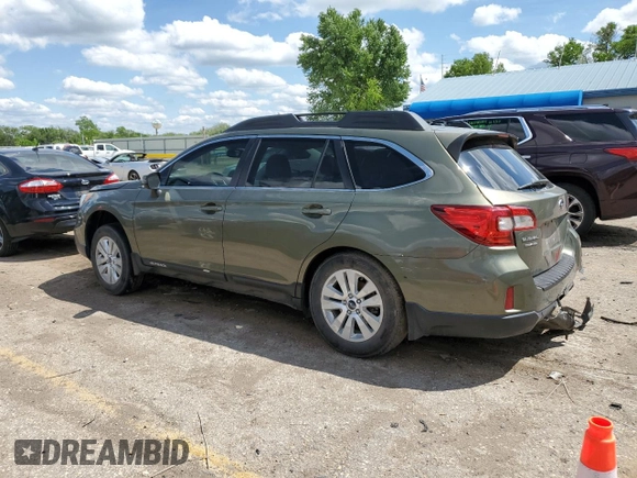 2015 Subaru Outback Premium with VIN 4S4BSAFC3F3305537, listed as a Copart auction lot 55575665 with 91,235 mi miles and Salvage title. Bid and sale history available at DreamBid. Image 2.