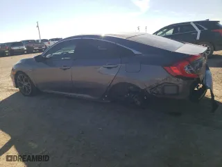 2019 Honda Civic Sedan Sport with VIN 19XFC2F85KE046315, listed as a Copart auction lot 47567155 with 56,983 mi miles and Salvage Title. Bid and sale history available at carsss.com. Image 2.