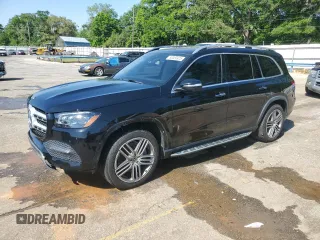 2020 Mercedes-Benz GLS with VIN 4JGFF5KE9LA176361, listed as a Copart auction lot 53380425 with 77,996 mi miles and Salvage Title. Bid and sale history available at carsss.com. Image 1.