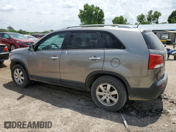 2013 Kia Sorento LX with VIN 5XYKT4A28DG402355, listed as a Copart auction lot 57441725 with 146,404 mi miles and Salvage title. Bid and sale history available at DreamBid. Image 2.