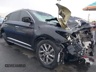 2015 Infiniti QX60 with VIN 5N1AL0MN2FC509897, listed as a IAAI auction lot 41896379 with 175,794 mi miles and . Bid and sale history available at carsss.com. Image 1.