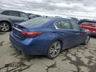 2019 Infiniti Q50 3.0t LUXE with VIN JN1EV7AP9KM515945, listed as a Copart auction lot 43646065 with 66,658 mi miles and Salvage Title. Bid and sale history available at carsss.com. Image 3.