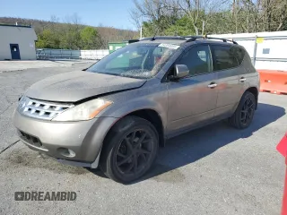 2004 Nissan Murano SE z VIN JN8AZ08WX4W306827, wystawiony jako Copart lot #54334035 z przebiegiem Nie podano mil oraz Szkoda całkowita • Salvage title. Historia ofert i sprzedaży dostępna na DreamBid. Obrazek 1.