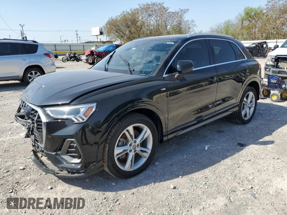 2020 Audi Q3 S line Premium Plus with VIN WA1EECF30L1055714, listed as a Copart auction lot 52678335 with Not provided miles and Salvage title. Bid and sale history available at DreamBid. Image 1.