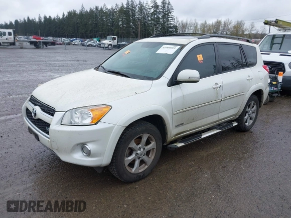 2012 Toyota RAV4 Limited with VIN 2T3DK4DV5CW066374, listed as a IAAI auction lot 41900021 with 160,613 mi miles. Bid and sale history available at carsss.com. Image 2.