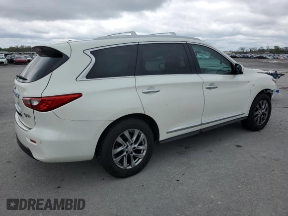 2015 Infiniti QX60 z VIN 5N1AL0MM4FC543136, wystawiony jako Copart lot #52168155 z przebiegiem 147 269 mil mil oraz Szkoda całkowita • Salvage title. Historia ofert i sprzedaży dostępna na DreamBid. Obrazek 3.