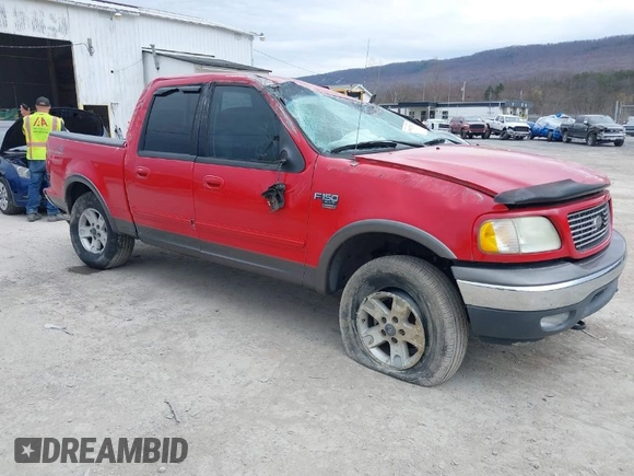 2002 Ford F-150 XLT with VIN 1FTRW08652KE36655, listed as a IAAI auction lot 41908256 with 1 mi miles. Bid and sale history available at carsss.com. Image 1.