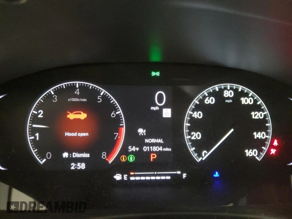 2025 Honda Civic Sport with VIN 2HGFE2F55SH512752, listed as a Copart auction lot 52079535 with 11,804 mi miles and Salvage Title. Bid and sale history available at carsss.com. Image 9.