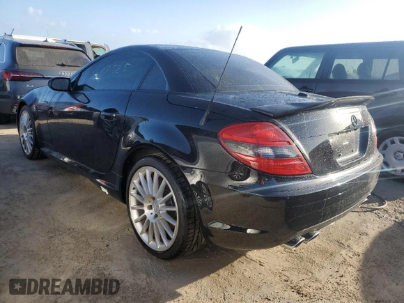 2008 Mercedes-Benz SLK-Class 5.5L AMG with VIN WDBWK73F28F177170, listed as a Copart auction lot 78575284 with 37,525 mi miles and Non Repairable. Bid and sale history available at carsss.com. Image 2.