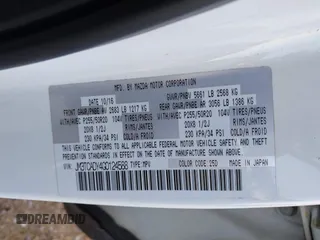 2016 Mazda CX-9 Grand Touring z VIN JM3TCADY4G0124588, wystawiony jako IAAI lot #41192549 z przebiegiem 161 272 mil mil oraz . Historia ofert i sprzedaży dostępna na DreamBid. Obrazek 9.