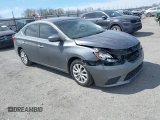 2018 Nissan Sentra SV with VIN 3N1AB7AP0JL627243, listed as a IAAI auction lot 41822674 with 144,841 mi miles. Bid and sale history available at carsss.com. Image 1.