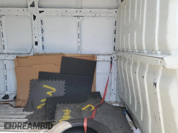 2019 Ram ProMaster Cargo with VIN 3C6TRVDG4KE543649, listed as a Copart auction lot 53811635 with 233,230 mi miles and Clean Title. Bid and sale history available at DreamBid. Image 11.