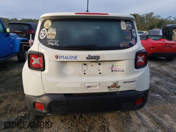 2020 Jeep Renegade Jeepster z VIN ZACNJAAB7LPL00686, wystawiony jako Copart lot #73235514 z przebiegiem 125 983 mil mil oraz Szkoda całkowita • Salvage title. Historia ofert i sprzedaży dostępna na DreamBid. Obrazek 6.