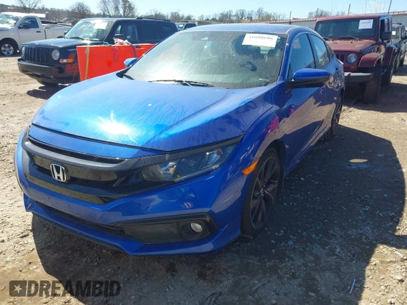 2019 Honda Civic Sedan Sport with VIN 2HGFC2F8XKH577032, listed as a IAAI auction lot 41688606 with 111,518 mi miles. Bid and sale history available at carsss.com. Image 17.