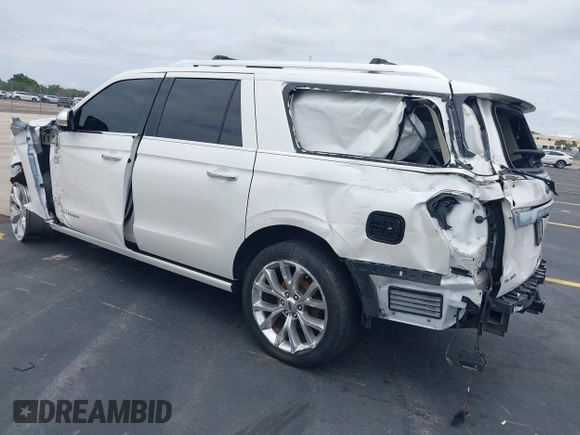 2019 Ford Expedition Max Platinum with VIN 1FMJK1LT3KEA56753, listed as a IAAI auction lot 42247331 with 73,909 mi miles and . Bid and sale history available at DreamBid. Image 3.