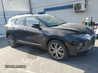 2020 Chevrolet Blazer Premier with VIN 3GNKBLRS0LS594859, listed as a Copart auction lot 88335855 with 50,730 mi miles and Salvage title. Bid and sale history available at DreamBid. Image 1.